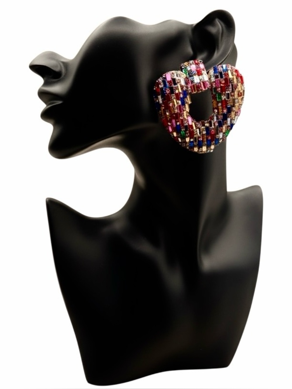 (NWT) Heart Statement Earrings
